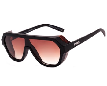 Óculos de Sol Evoke Avalanche Dive WD01 Black Matte Radica Gun Brown Grad