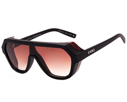 Óculos de Sol Evoke Avalanche Dive WD01 Black Matte Radica Gun Brown Grad