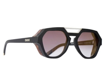 Óculos de Sol Evoke Avalanche WD01 Black Matte Gun Radica Brown Gradient