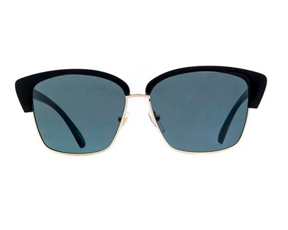 Óculos de Sol Evoke Brigite A01 Black Shine  Gold Gray
