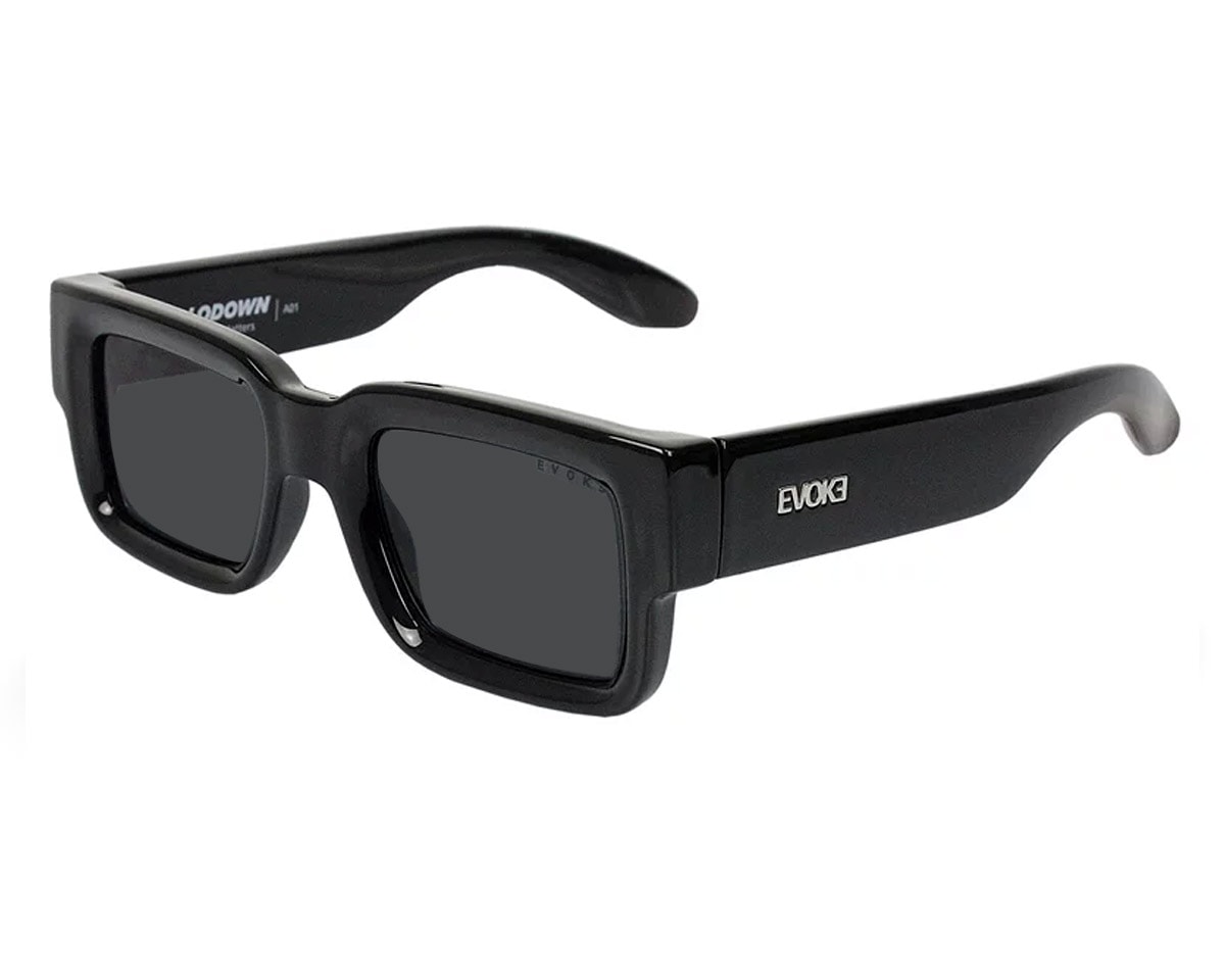 Óculos de Sol Evoke Lodown A01 Black Shine - Officina 7