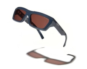 Óculos de Sol Evoke Midnight Shine Silver Brown Total OUTLAW A01-56