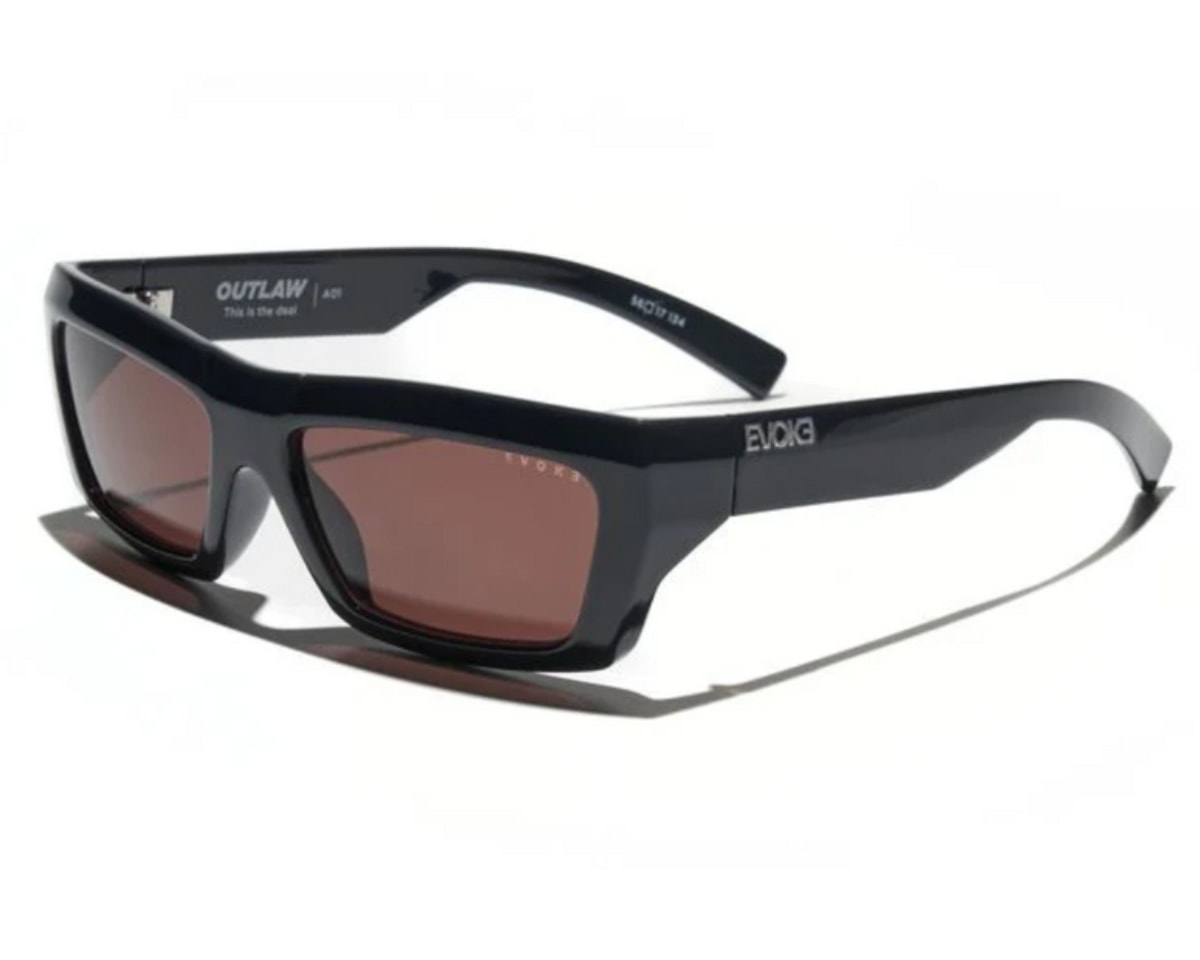 Óculos de Sol Evoke Midnight Shine Silver Brown Total OUTLAW A01-56