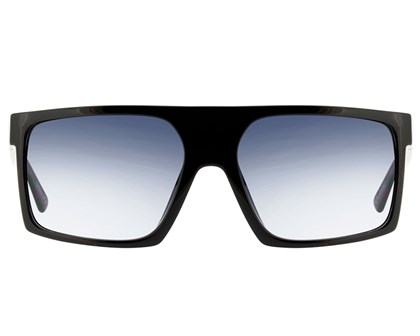 Óculos de Sol Evoke Shift Big A01 Black Shine Silver Gray Gradient