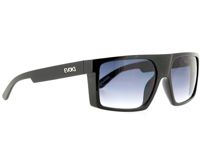 Óculos de Sol Evoke Shift Big A01 Black Shine Silver Gray Gradient