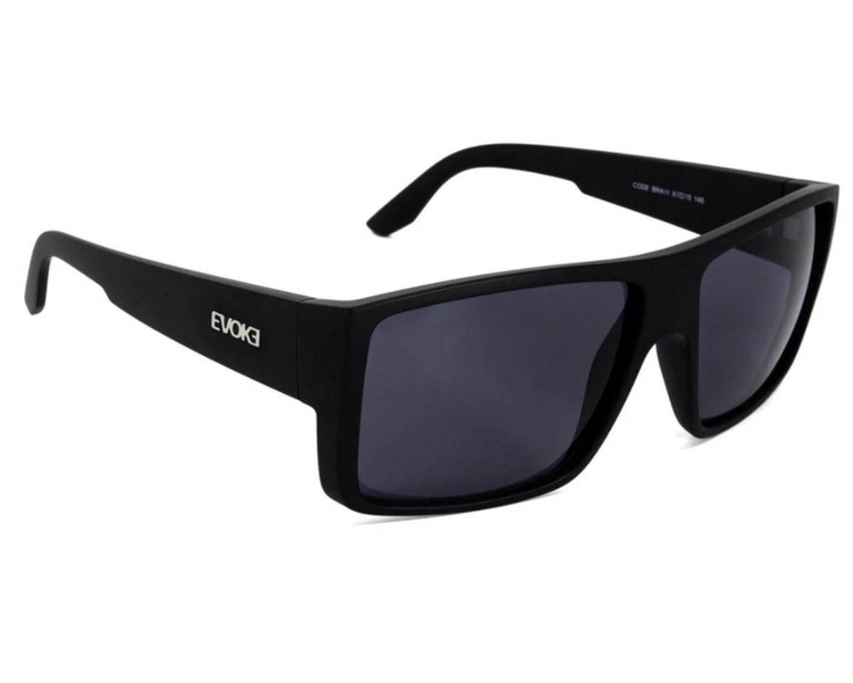 Óculos de Sol Evoke The Code II BRA11 Matte Black Silver Gray Total