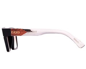 Óculos de Sol Evoke Time Square AT01 Black Crystal Wood Gun Brown Grad