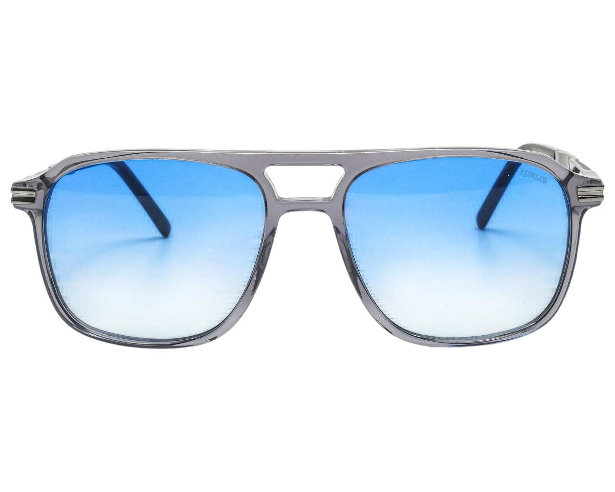 Óculos de Sol F. Sinclair Cinza Translúcido Azul FS2676S C03-55