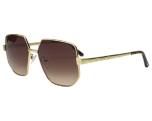 Óculos de Sol F. Sinclair Dourado Marrom MB1408 C2-58