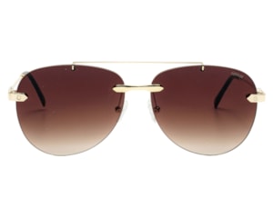 Óculos de Sol F. Sinclair Dourado Marrom MB1473 C5-61