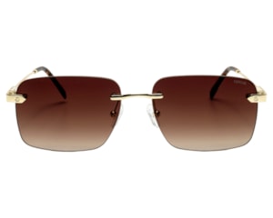 Óculos de Sol F. Sinclair Dourado Marrom MB1474 C5-59