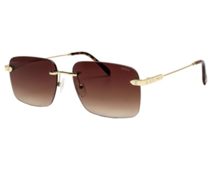 Óculos de Sol F. Sinclair Dourado Marrom MB1474 C5-59