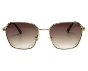 Óculos de Sol F. Sinclair Dourado Marrom YD1490 C2-54