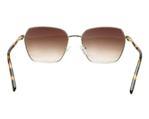 Óculos de Sol F. Sinclair Dourado Marrom YD1490 C2-54