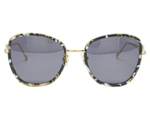 Óculos de Sol F. Sinclair Dourado Mesclado Polarizado MB1515 C5-54