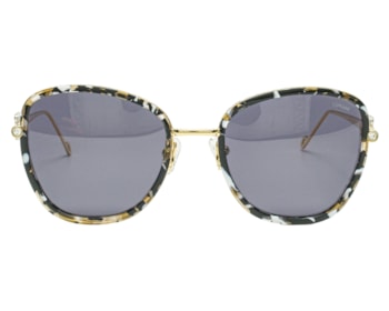 Óculos de Sol F. Sinclair Dourado Mesclado Polarizado MB1515 C5-54