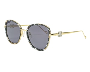 Óculos de Sol F. Sinclair Dourado Mesclado Polarizado MB1515 C5-54