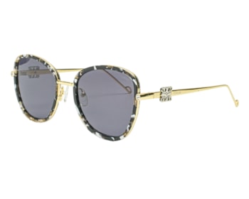 Óculos de Sol F. Sinclair Dourado Mesclado Polarizado MB1515 C5-54