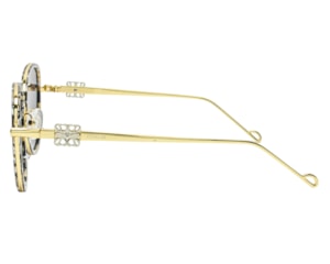 Óculos de Sol F. Sinclair Dourado Mesclado Polarizado MB1515 C5-54