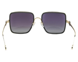 Óculos de Sol F. Sinclair Dourado Preto Polarizado MB1511 C1-57