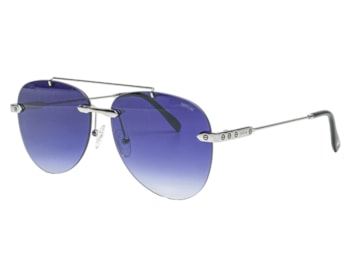 Óculos de Sol F. Sinclair Prata Azul MB1473 C2-61