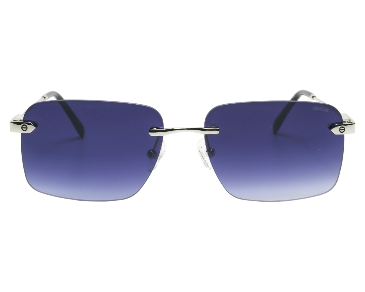 Óculos de Sol F. Sinclair Prata Azul MB1474 C2-59