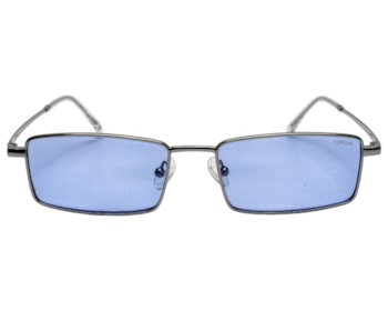 Óculos de Sol F. Sinclair Prata Azul YD1401 C2-54
