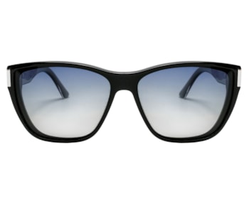 Óculos de Sol F. Sinclair Preto Brilho Polarizado MB1617 C2-61