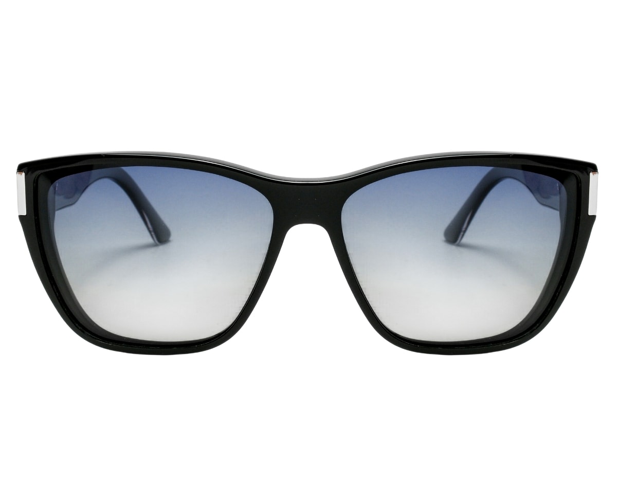 Óculos de Sol F. Sinclair Preto Brilho Polarizado MB1617 C2-61