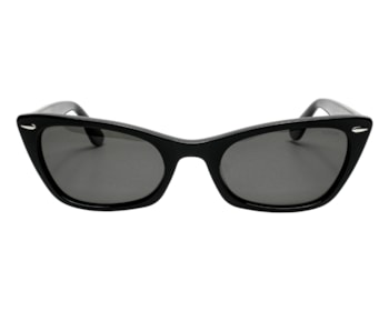 Óculos de Sol F. Sinclair Preto Brilho Polarizado MB1640 C1-54