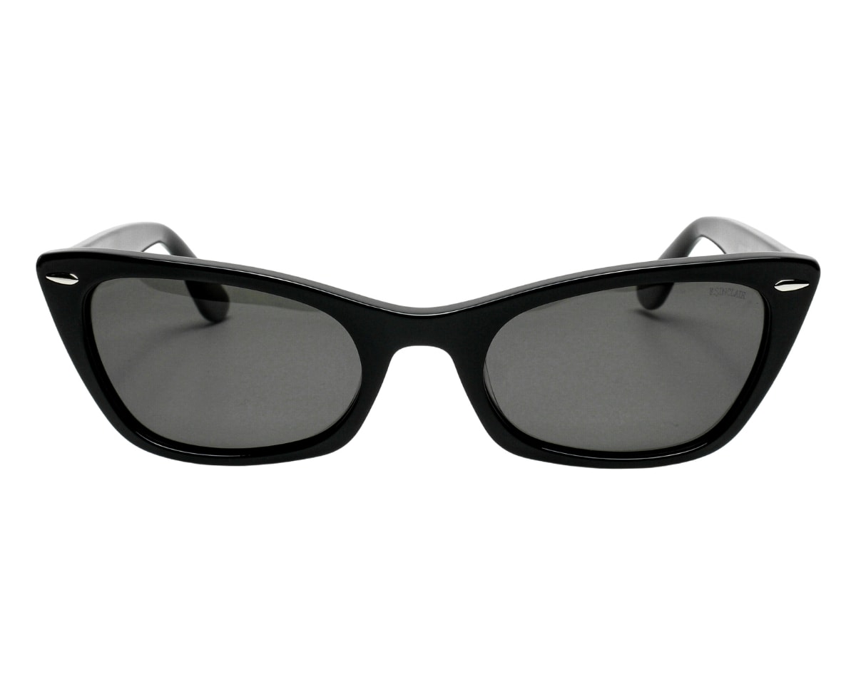 Óculos de Sol F. Sinclair Preto Brilho Polarizado MB1640 C1-54