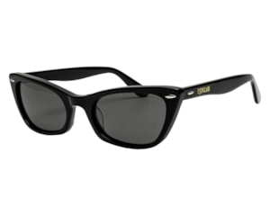 Óculos de Sol F. Sinclair Preto Brilho Polarizado MB1640 C1-54