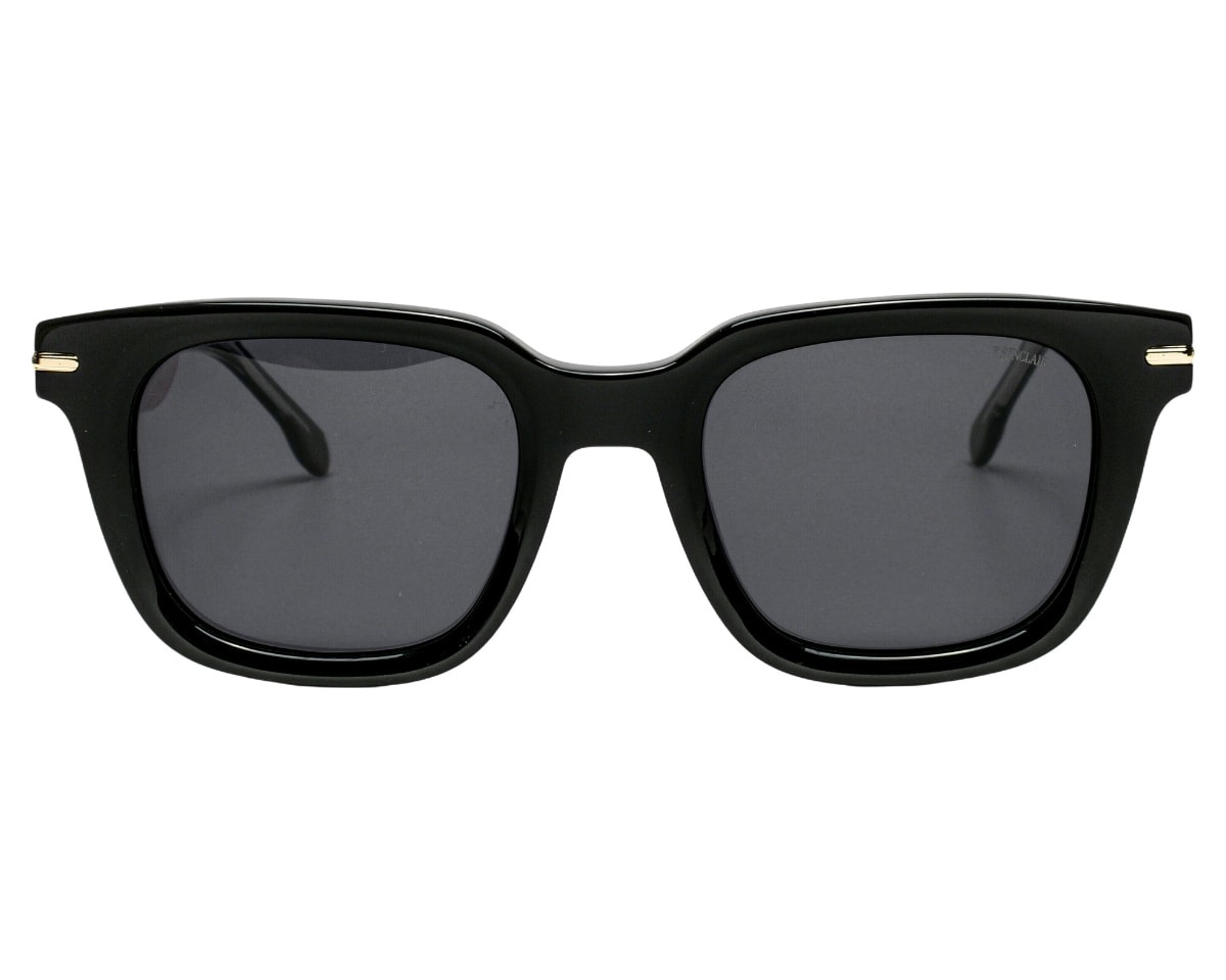 Óculos de Sol F. Sinclair Preto Brilho Polarizado YD1459 C1-50