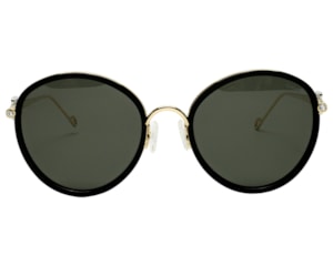Óculos de Sol F. Sinclair Preto Dourado Polarizado MB1514 C1-54
