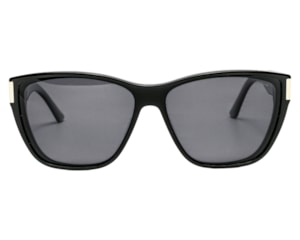 Óculos de Sol F. Sinclair Preto Dourado Polarizado MB1617 C1-61