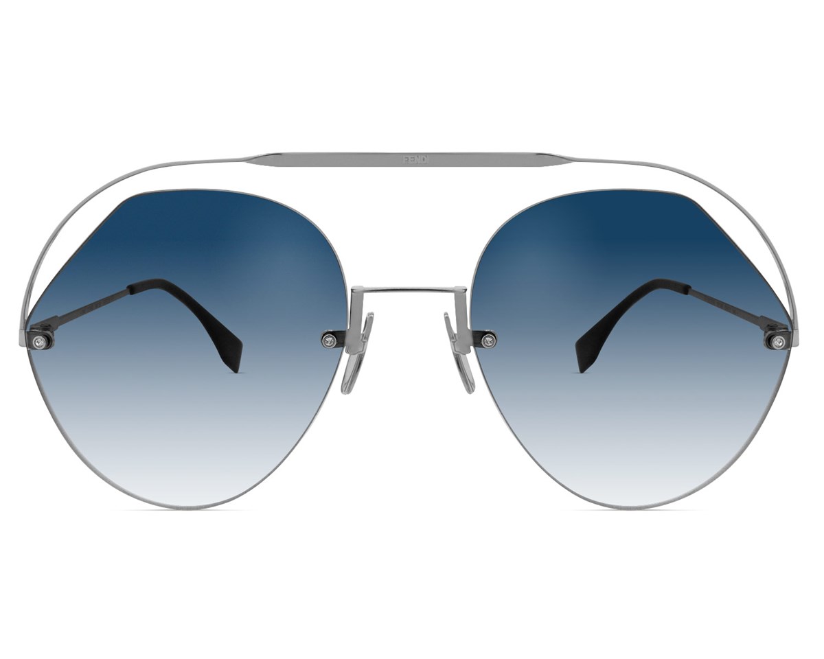 Oculos de sol Fendi Ribbons & Crystals sunglasses lente azul degrade em  Promoção na Americanas