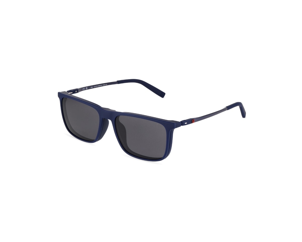 Óculos de Sol Fila Clip On Azul Fosco Polarizado UFIF21 1HLP-56