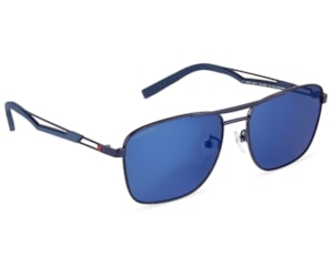 Óculos de Sol Fila Rubber Mania Azul Brilho Polarizado SFID23 SBJP-59