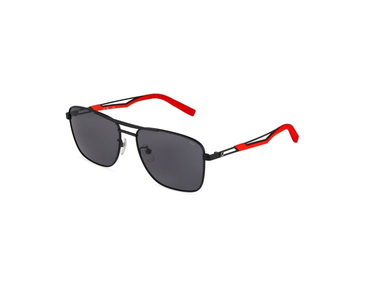 Óculos de Sol Fila Rubber Mania Preto Polido Polarizado SFID23 531P-59