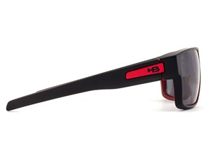Óculos de Sol HB Big Vert Matte Black On Red Gray