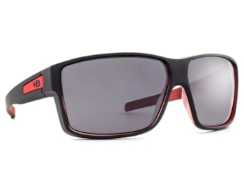 Óculos de Sol HB Big Vert Matte Black On Red Gray