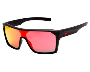Óculos de Sol HB Carvin 2.0 Matte Black Red Chrome