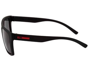 Óculos de Sol HB Floyd Matte Black D. Red Gray