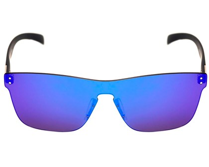 Óculos de Sol HB H-Bomb Mask Matte Navy Espelhado Azul