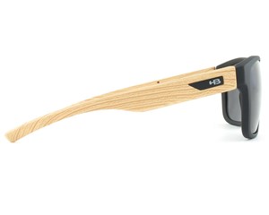 Óculos de Sol HB H-Bomb Matte Black Wood Gray