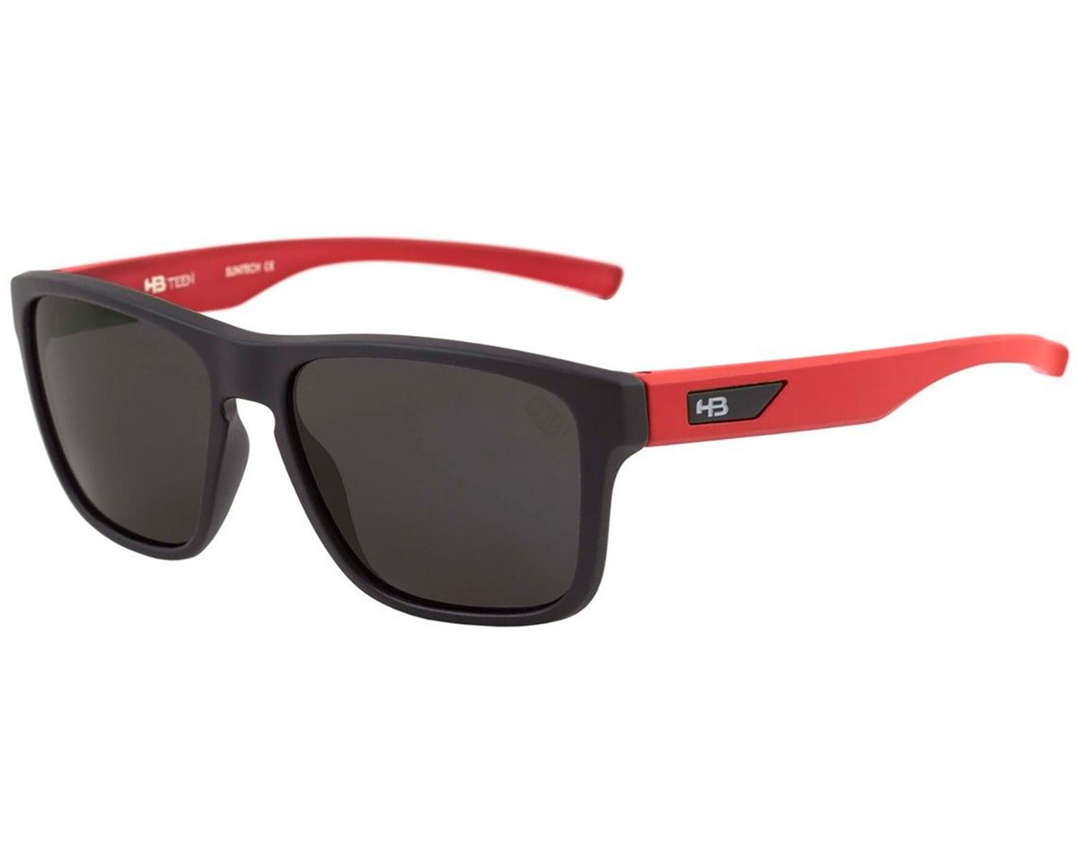 Óculos de Sol HB H-Bomb Teen Matte Black Red Gray