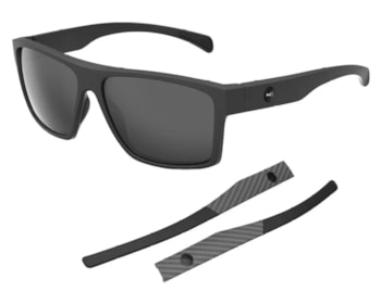 Óculos de Sol HB Happy Matte Black + Haste Carbon Fiber Gray