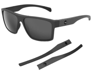 Óculos de Sol HB Happy Matte Black + Haste Carbon Fiber Gray