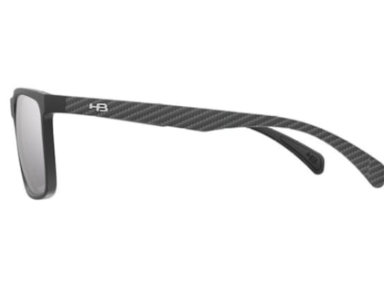Óculos de Sol HB Iconic Matte Black Print Carbon Fiber Silver