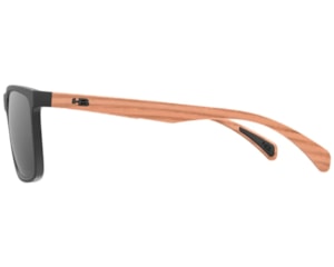 Óculos de Sol HB Iconic Matte Black Wood Gray